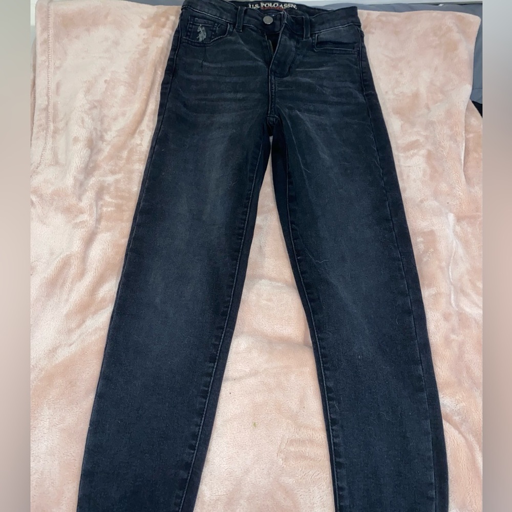 Black Washed Polo Jeans